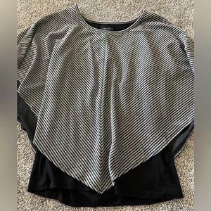 NWOT AB studio women’s overlay blouse